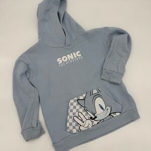 Blue Sonic Graphic Hoodie Sweatshirt